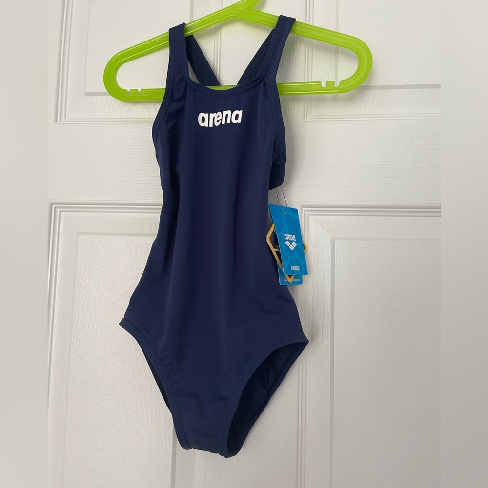 Halifax Trojan Aquatic Club Teamwear- Youth Girls Arena Solid Swim Pro Jr L